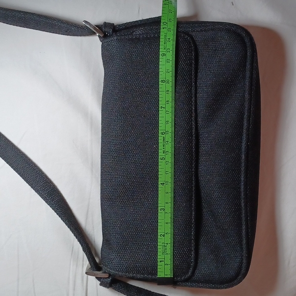 Black Woven Fabric Mini/Handbag - Picture 3 of 12